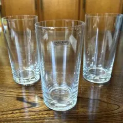 345 ヴィンテージの輝き。ドイツ製「NECKAR」グラス3個セット