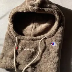 Champion ボアフリース ネックウォーマー ブラウン