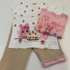 ホットビスケッツ　Tシャツ　ロンT 半ズボン　セット