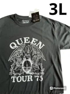 3L QUEEN ボヘミアラプソディ ロゴ Tシャツ