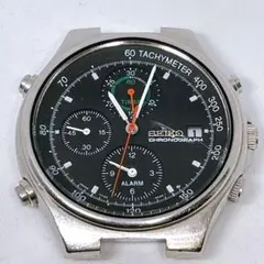 SEIKO 7T32-6A10 クロノグラフ アラーム クォーツ 黒文字盤 - メルカリ