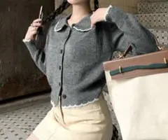 長袖 ニットカーディガン セーターSHEIN