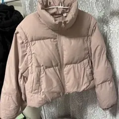 キッズ GU ピンクヒートパデット2wayブルゾン　ダウン　中綿コート