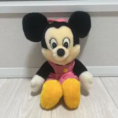 レトロ　ミニーマウス ぬいぐるみ