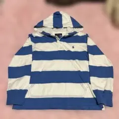RalphLauren ボーダー ジップパーカー XS y2k 平成 00s RalphLauren ボーダー ジップパーカー y2k 平成 - メルカリ