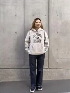 灰L スタンダードカリフォルニア × チャンピオン リバースウィーブ スウェット