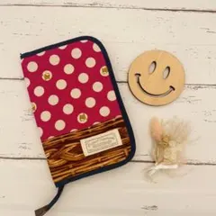 SALE☆ハンドメイド☆フレンチブルドッグ×ドット 母子手帳ケース マルチケース