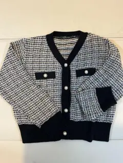ツイードカーディガン