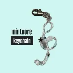 音符キーホルダーハンドメイド ミントコア ウィッシュコア y2k 森ガール デコ
