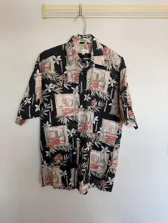 pierre cardin アロハシャツ 総柄 コットン Mサイズのサムネイル