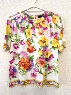 LEONARD レオナール半袖カットソー　半袖Tシャツ　半袖トップス　花柄のサムネイル