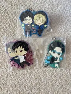 ユーリ!!! on ICE ラバーキーホルダー 3点セット ヴィクトル 勇利