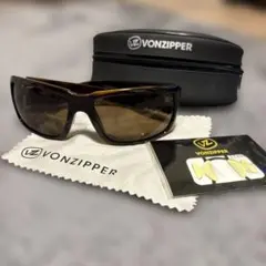 VONZIPPER ブラウン サングラス ケース、ノーズパット付きのサムネイル