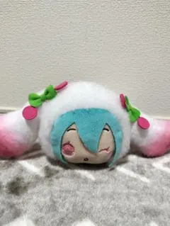 【★まとめ買い割引対象★】初音ミク×シナモロール　寝そべりぬいぐるみ　桜Ver.