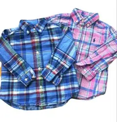★Ralph Lauren★長袖チェックシャツ 2枚セット
