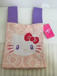 新品　usj ハローキティ キティ　ニットバッグ　日本限定　ハンドバッグ