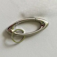 〇オーバル型 カラビナ スタイリッシュ キーホルダー シルバー ストリート 28