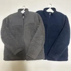 32°HEATフリースジャケット グレー ネイビー コストコ7-8歳130