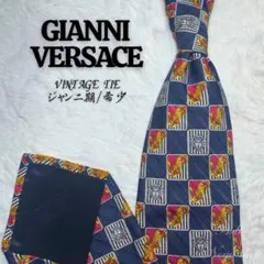 GIANNI VERSACE ジャンニ期 総柄 シルク ネクタイ ヴィンテージ