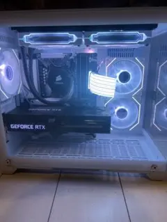 白いゲーミングPC RYZEN5-9600 RTX3070TI