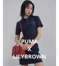 【完売品】LILY BROWN × PUMA コラボ リブポロワンピース　Y2Kのサムネイル