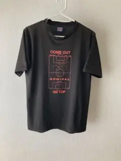 Admiral アドミラル サッカープリント 半袖Tシャツ ブラック Mサイズのサムネイル