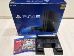 PS4 Pro 1TB 4K HDR 本体　PS4スタンド、ソフト2つセット