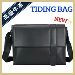 TIDING タイディング ショルダーバッグ メッセンジャーバッグ ブラック