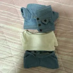 デニム・ニット 着せ替え服 3点セット JUNHO ジュノ15cm用