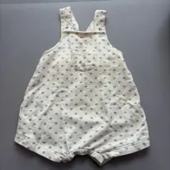 プチバトー 花柄サロペット ロンパース