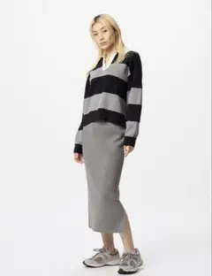 グレー タイトスカート