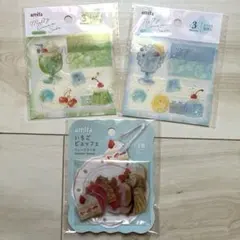 amifa フレークシール まとめ売り いちごビュッフェ クリームソーダ