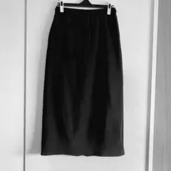 【sachie様専用】GU ナローロングスカート 黒 スリット入り タイトスカ