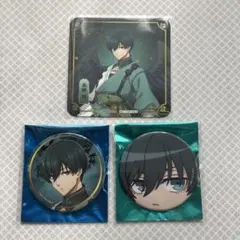 ブルーロック　スマイルベースカフェ　コースター　缶バッジ　糸師凛