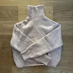 Uniqlo U タートルネックニット ピンク L