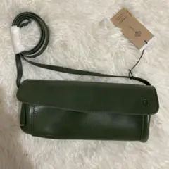 新品★クラドラン★お財布ポシェット 財布ショルダー 2WAY グリーン