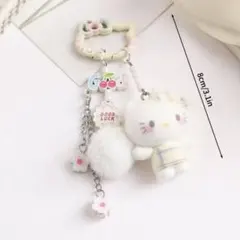 ハローキティ ぬいぐるみチャーム ホワイト