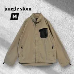 【Jungle Storm】ジップアップブルゾン/フード付き/ハリ感/Ｍのサムネイル