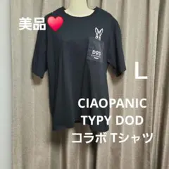 美品♥️CIAOPANIC TYPY DOD コラボ ポケットTシャツ 　Ｌのサムネイル