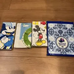 ディズニーキャラクタータオル、他　4枚セットまとめ売り