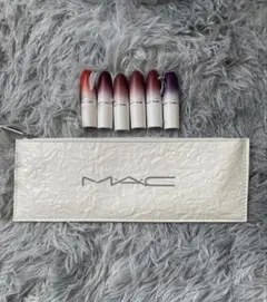 MAC Powder Kiss Lipstick Set 6色セット ポーチ付きのサムネイル