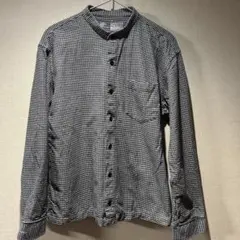 無印良品　Mサイズ ブラック・ホワイト チェックシャツ