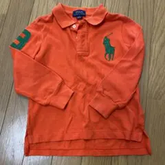 Polo Ralph Lauren オレンジ 長袖ポロシャツ 3T 100