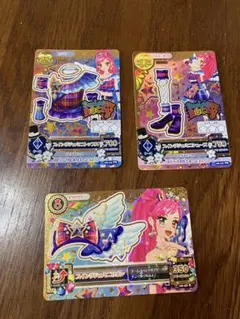 アイカツカード スイングジェミニコーデ＋ミュージカルスコアリボン 3枚セット