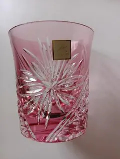 KAGAMI ピンククリスタルロックグラス