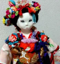 創作手作り人形 ぶす姫 ちりめん 古布 つまみ細工 - メルカリ