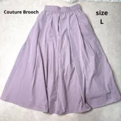 新品　couture broochピンク フレアスカート サイズ40 Lサイズ