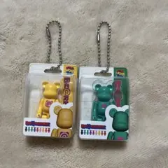 BE@RBRICK イエロー グリーン 2体セット