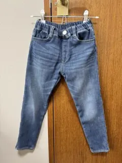 デニムブルー ハート型ポケット パンツ