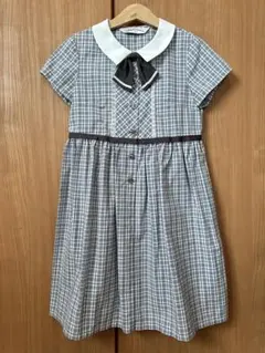 CHOPIN deux チェック柄 半袖ワンピース 130cm